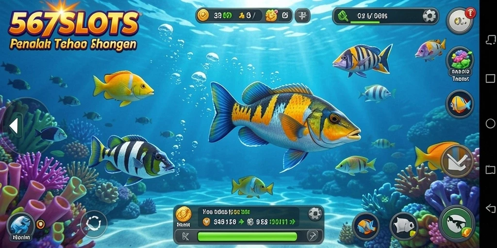 Tampilan gameplay Tembak Ikan yang menakjubkan di 567SLOTS.