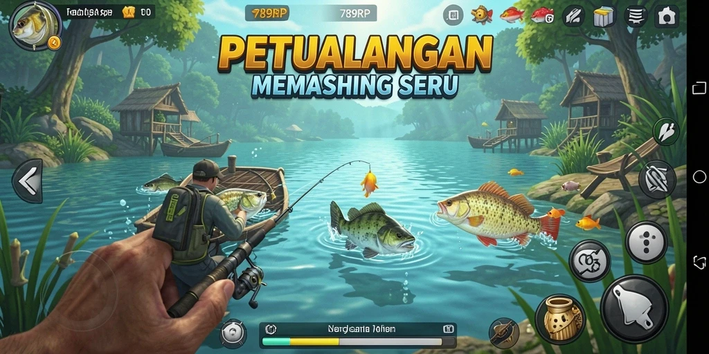 Tampilan gameplay memancing yang menarik di 789RP.