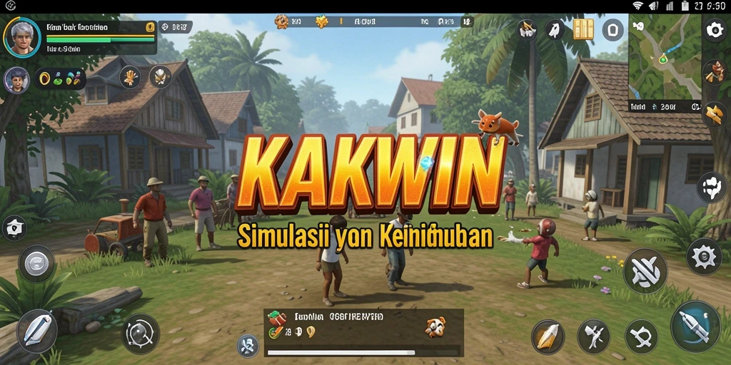 Gameplay KAKWIN yang mengasyikkan dan penuh interaksi.