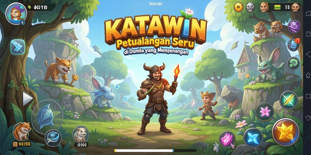 Tangkapan layar KATAWIN menunjukkan eksplorasi seru dalam dunia petualangan.