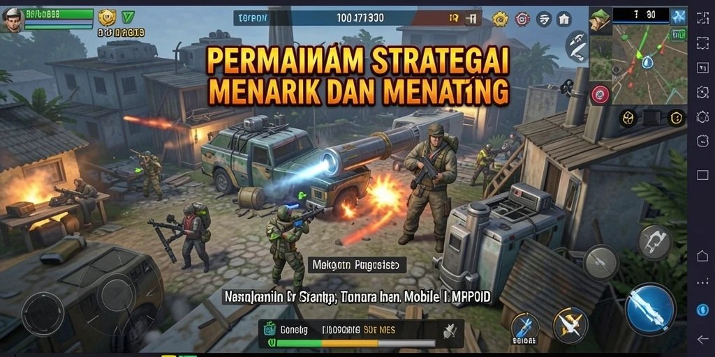 Tampilan gameplay MPOID yang mendebarkan dengan strategi yang kompleks.