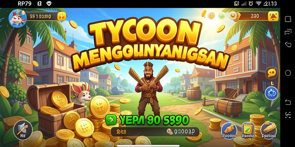 Tampilan gameplay Tycoon yang menggugah selera.