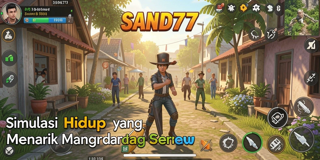 Tampilan gameplay SAND77 yang interaktif dan mengasyikkan.