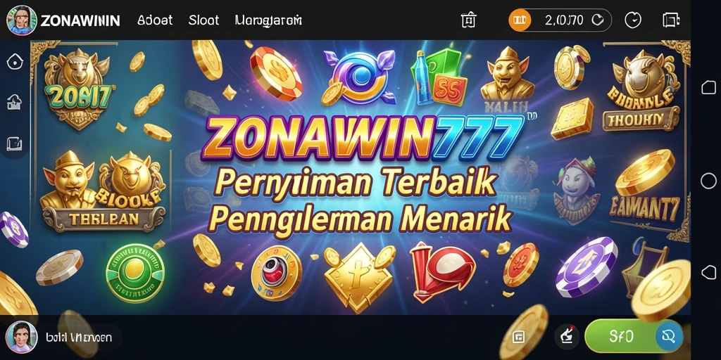 Tampilan menarik dan seru dari permainan slot ZONAWIN777.